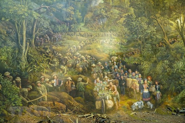 Ấn tượng tranh panorama tái hiện Chiến thắng Điện Biên