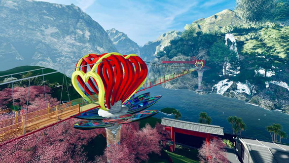 Cầu kính tình yêu 5D đầu tiên phục vụ khách du lịch Tây Bắc