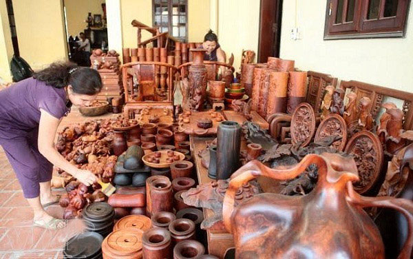 Làng nghề tiện gỗ ở Nhị Khê
