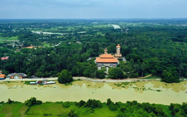 Toàn cảnh không gian địa đạo Củ Chi nhìn từ trên cao - Ảnh: QUANG ĐỊNH