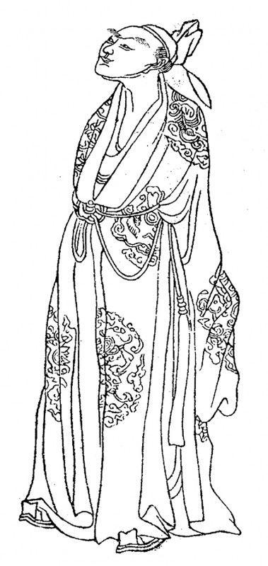 Hình minh họa Lý Hạ trong cuốn sách Vãn tiếu Đường trúc trang hoạch truyện năm 1743.