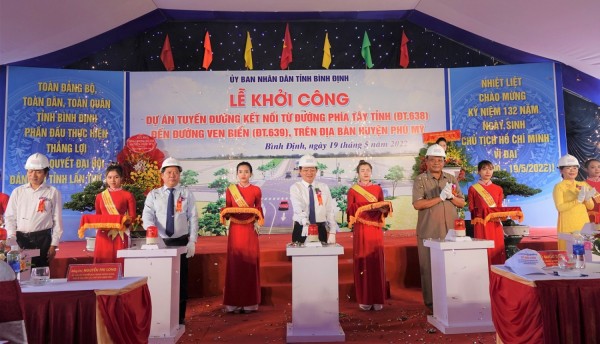 Bình Định khởi công dự án giao thông 700 tỷ đồng kết nối đến đường ven biển