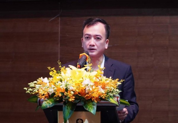 Ông Trịnh Quốc Vũ, Phó Vụ trưởng Vụ Tiết kiệm năng lượng và Phát triển bền vững ( Bộ Công Thương) chia sẻ về Chương trình thỏa thuận tự nguyện thúc đẩy sử dụng năng lượng tiết kiệm và hiệu quả trong lĩnh vực công nghiệp- Ảnh: VGP/Toàn 