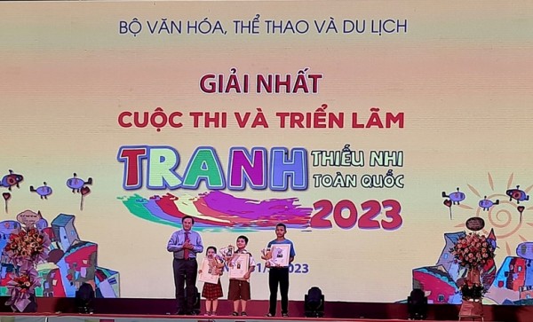 39 tác giả đoạt giải Cuộc thi và Triển lãm tranh thiếu nhi toàn quốc năm 2023