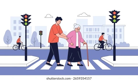 NGƯỜI CAO TUỔI THAM GIA GIAO THÔNG (Khi an toàn được đặt lên...