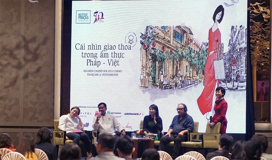 Tọa đàm “Cái nhìn giao thoa trong ẩm thực Pháp - Việt” diễn ra tại TP. Hồ Chí Minh.